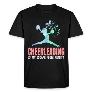 Cheerleading - Men's Premium Organic T-Shirt - black - Front - Nico (187cm)