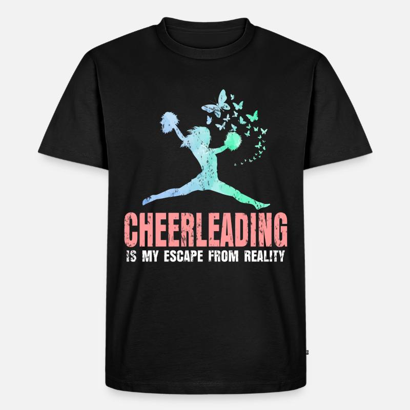 Cheerleading - Männer Premium Bio T-Shirt - Schwarz