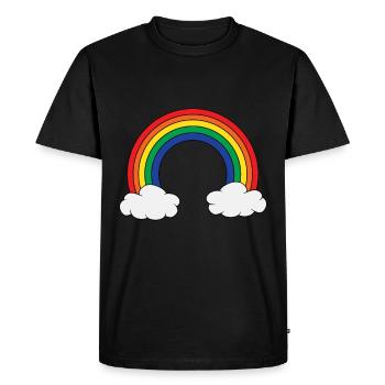 LGBT Pride Rainbow LGB Pride Lesbian gay - Men's Premium Organic T-Shirt - black - Front - Nico (187cm)