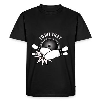 Bowling Bowling Sport Boule - T-shirt Premium bio Homme - noir - Devant - Nico (187cm)
