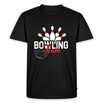 Bowling Bowling Sport Boule - T-shirt Premium bio Homme - noir - Devant - Nico (187cm)