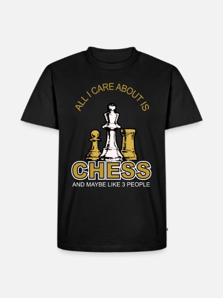Chess chessboard strategy tactic gift - Men's Premium Organic T-Shirt - black