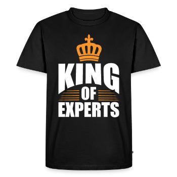 Roi des experts cadeau maître génie professionnel - T-shirt Premium bio Homme - noir - Devant - Nico (187cm)