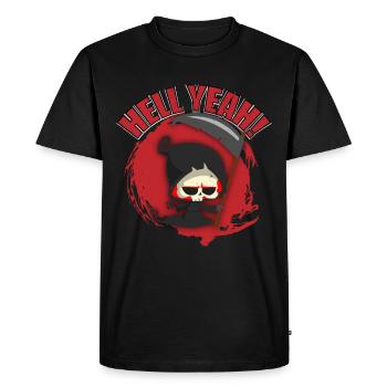 Devil Grim Reaper Hell Death Demon Gift - Men's Premium Organic T-Shirt - black - Front - Nico (187cm)