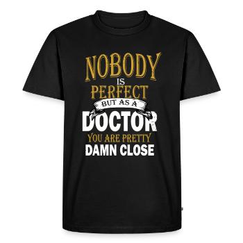 Médecin médecin chirurgien chirurgien cadeau - T-shirt Premium bio Homme - noir - Devant - Nico (187cm)