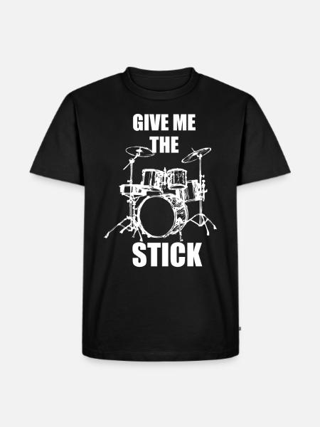 Drummer Musician instrument Cool gift - Men's Premium Organic T-Shirt - black