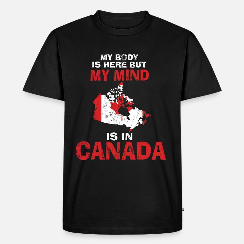 Kanada - Männer Premium Bio T-Shirt - Schwarz