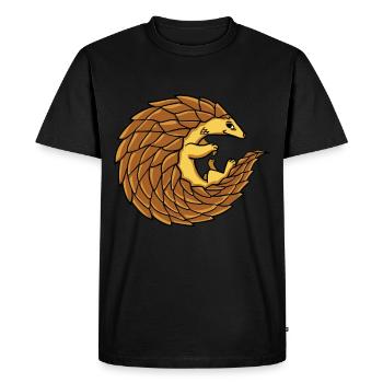 Pangolin Pangolin Récupération d'un cadeau animal rare - T-shirt Premium bio Homme - noir - Devant - Nico (187cm)