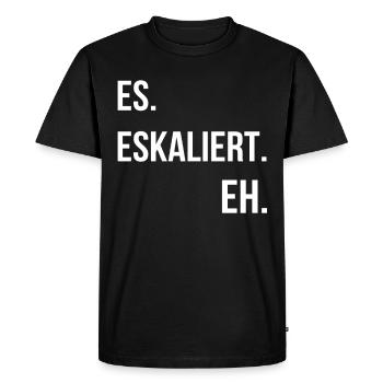 Techno - Männer Premium Bio T-Shirt - Schwarz - Vorne - Nico (187cm)