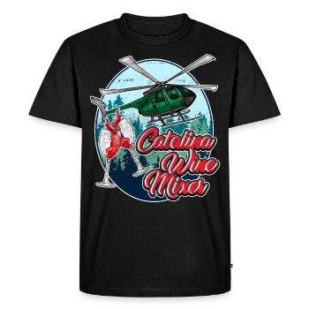 Vin Catalina Mixer cadeau - T-shirt Premium bio Homme - noir - Devant - Nico (187cm)