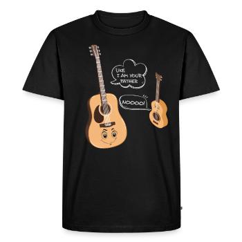 Ukulele Dire drôle - T-shirt Premium bio Homme - noir - Devant - Nico (187cm)