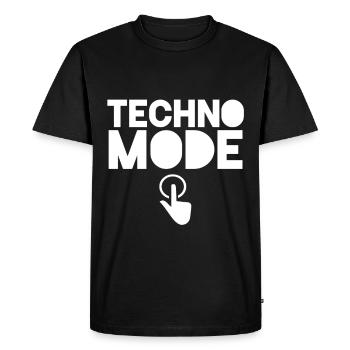 Techno Techno party House Electrique Raver Raven - T-shirt Premium bio Homme - noir - Devant - Nico (187cm)