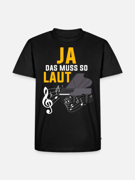 Piano music - Men's Premium Organic T-Shirt - black