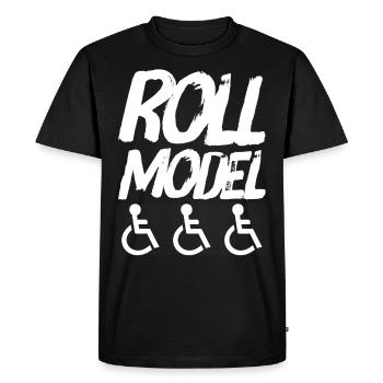 Idée de cadeau amusante pour un utilisateur de fauteuil roulant - T-shirt Premium bio Homme - noir - Devant - Nico (187cm)