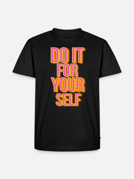 Motivation sayings - Men's Premium Organic T-Shirt - black