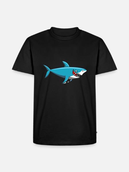 requin - T-shirt Premium bio Homme - noir