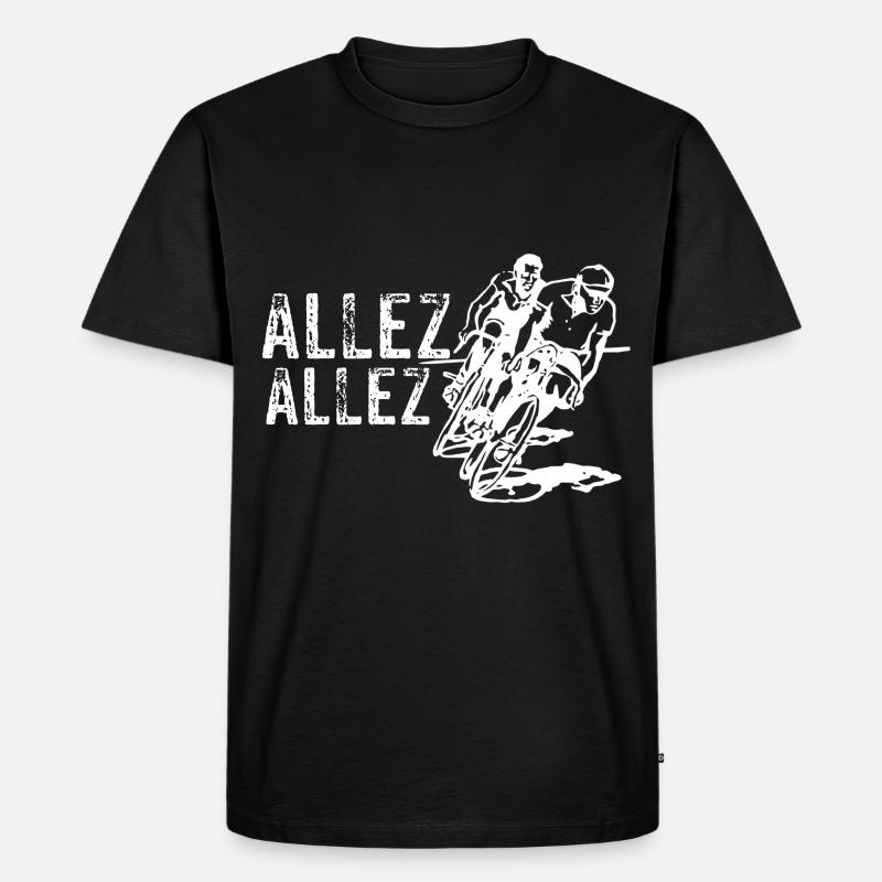Radsport - Männer Premium Bio T-Shirt - Schwarz