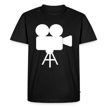 appareil photo - T-shirt Premium bio Homme - noir - Devant - Nico (187cm)
