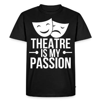 Theater Acting Drama actress actress - Men's Premium Organic T-Shirt - black - Front - Nico (187cm)