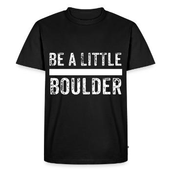 montée - T-shirt Premium bio Homme - noir - Devant - Nico (187cm)
