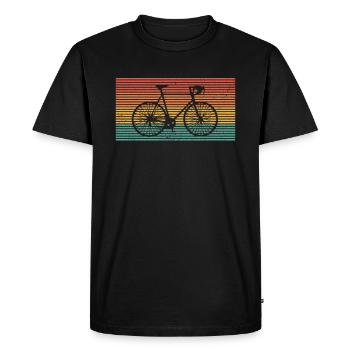 Vélo Vintage Vélo Amoureux Cadeau Funny Velo Biking - T-shirt Premium bio Homme - noir - Devant - Nico (187cm)