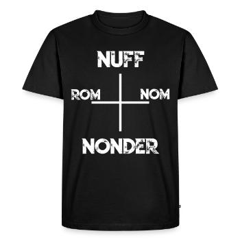 Drôles de Souabes disant navigation en Souabe - T-shirt Premium bio Homme - noir - Devant - Nico (187cm)