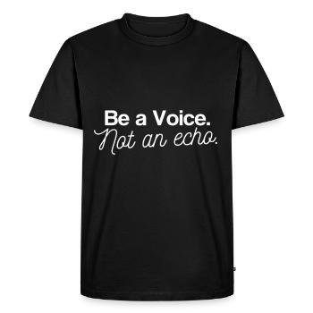 Paroles drôles - T-shirt Premium bio Homme - noir - Devant - Nico (187cm)