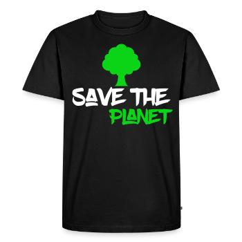 protecteurs de la nature - T-shirt Premium bio Homme - noir - Devant - Nico (187cm)