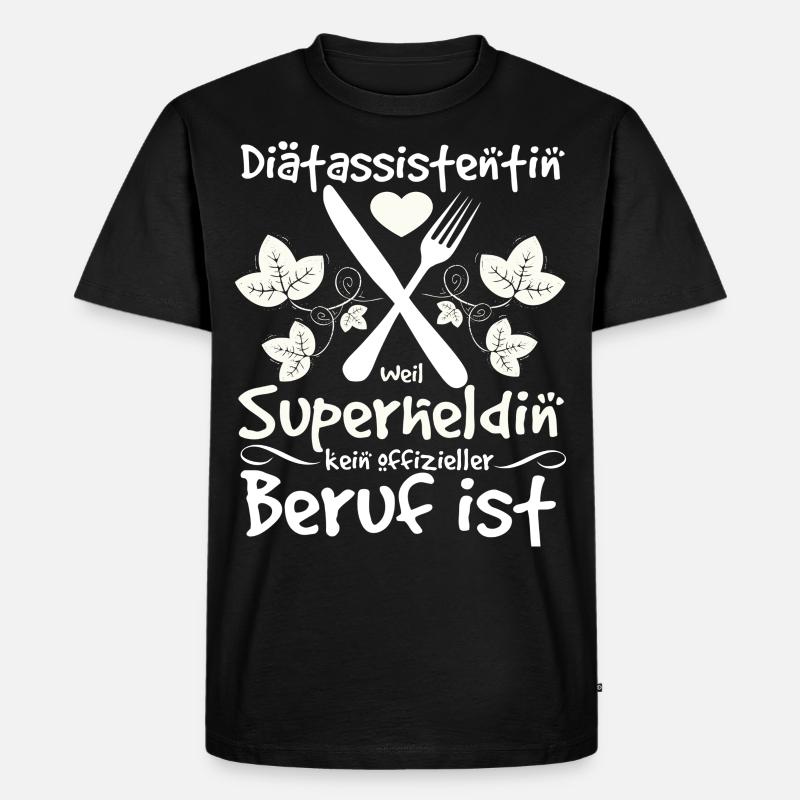 Diätassistentin - Männer Premium Bio T-Shirt - Schwarz