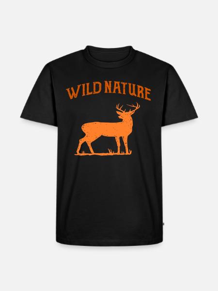 Deer Fawn Antler Deer Gift - Men's Premium Organic T-Shirt - black