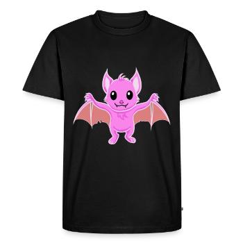 Chauve-souris Fantasy Cartoon Enfants Gothique - T-shirt Premium bio Homme - noir - Devant - Nico (187cm)