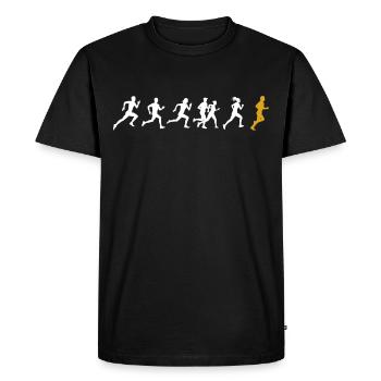 Marathon marathon vainqueur du marathon coureur - T-shirt Premium bio Homme - noir - Devant - Nico (187cm)