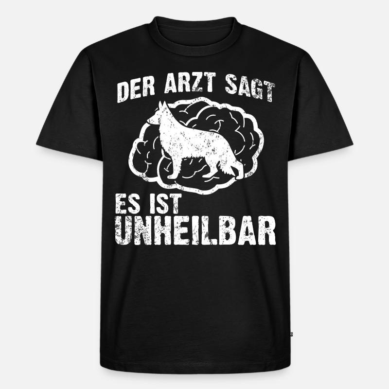Deutscher Schäferhund - Männer Premium Bio T-Shirt - Schwarz