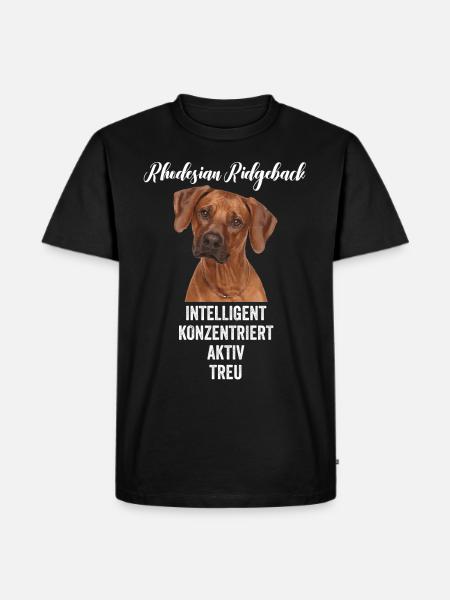 Rhodesian Ridgeback Hund - Männer Premium Bio T-Shirt - Schwarz