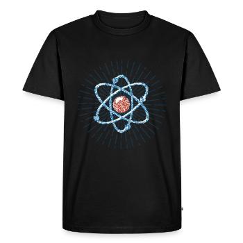 Physics Science Science gift - Men's Premium Organic T-Shirt - black - Front - Nico (187cm)