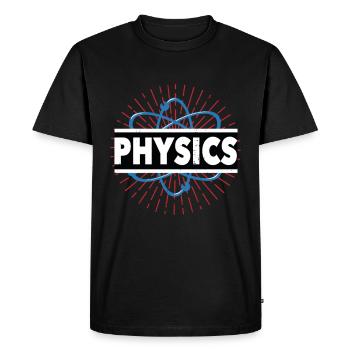 Physics Science Science gift - Men's Premium Organic T-Shirt - black - Front - Nico (187cm)