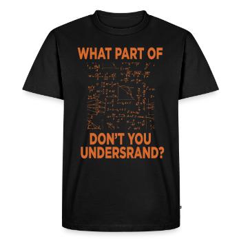 Physics Science Science gift - Men's Premium Organic T-Shirt - black - Front - Nico (187cm)