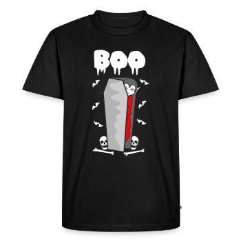 Vampire vampire vampire tenue Halloween - T-shirt Premium bio Homme - noir - Devant - Nico (187cm)