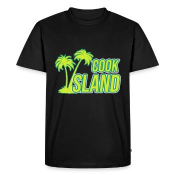 Cadeau de voyage de l'île Cook - T-shirt Premium bio Homme - noir - Devant - Nico (187cm)
