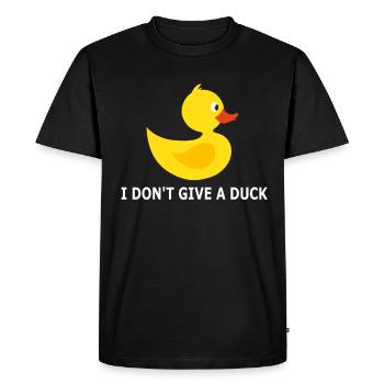Duck rubber duck bath duck bathing toy gift - Men's Premium Organic T-Shirt - black - Front - Nico (187cm)