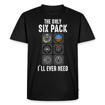 Pilot Hobby - Men's Premium Organic T-Shirt - black - Front - Nico (187cm)