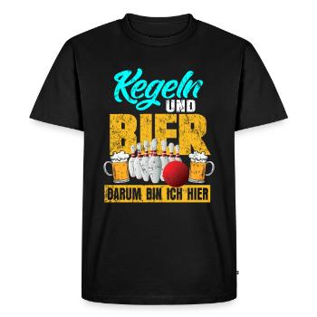 Skittles - Men's Premium Organic T-Shirt - black - Front - Nico (187cm)