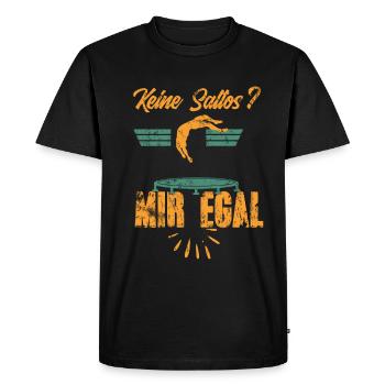 Trampoline Tricks - Men's Premium Organic T-Shirt - black - Front - Nico (187cm)