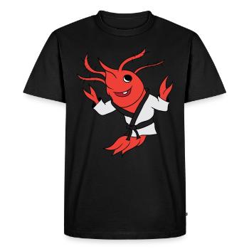 Shrimp Jitsu Arts martiaux mixtes - T-shirt Premium bio Homme - noir - Devant - Nico (187cm)