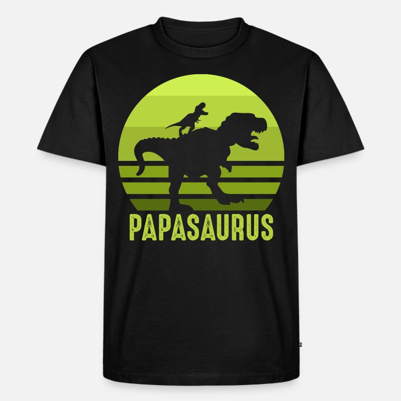 Dinosaurier Museum - Männer Premium Bio T-Shirt - Schwarz