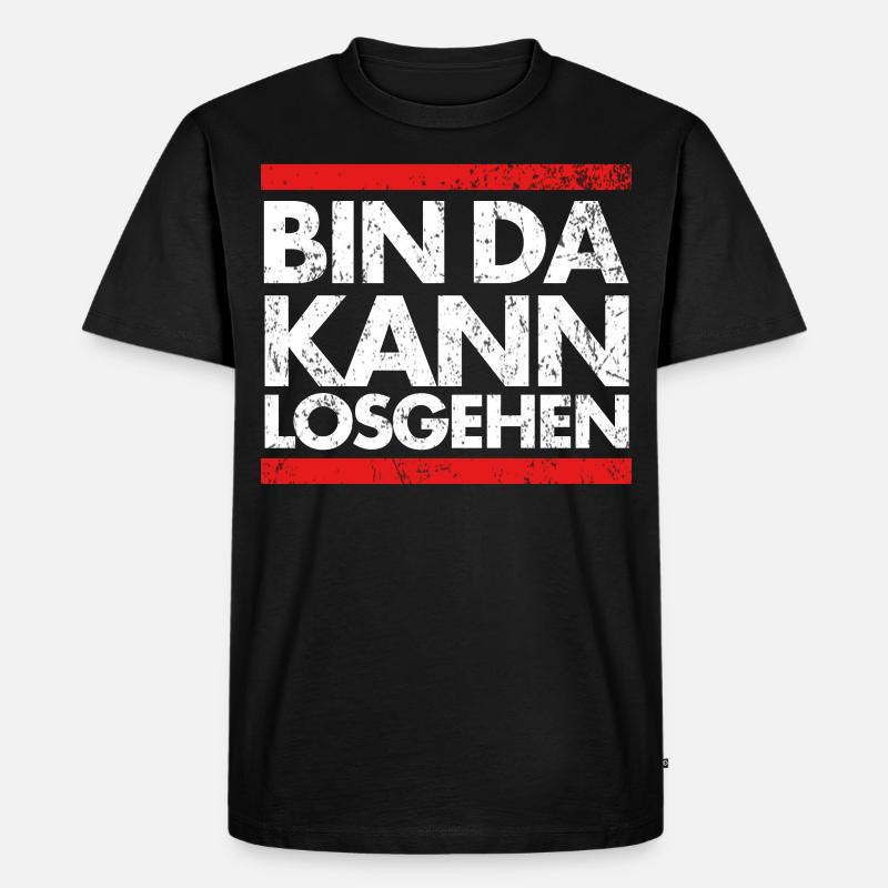 Lustiger Spruch - Männer Premium Bio T-Shirt - Schwarz