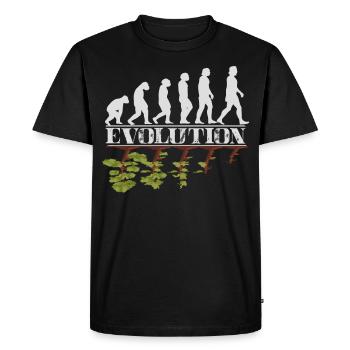 Environment Evolution of man and nature - Men's Premium Organic T-Shirt - black - Front - Nico (187cm)