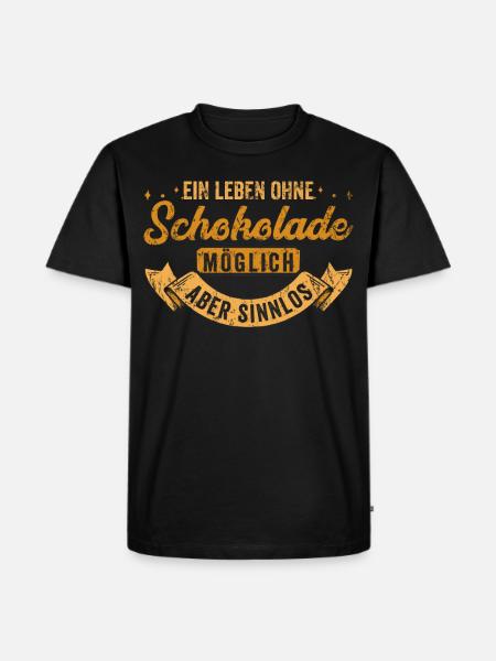 Chocolate life - Men's Premium Organic T-Shirt - black