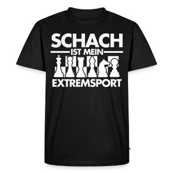 Sports d'échecs - T-shirt Premium bio Homme - noir - Devant - Nico (187cm)
