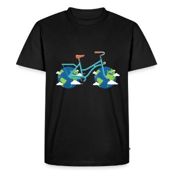 Protection du climat - T-shirt Premium bio Homme - noir - Devant - Nico (187cm)